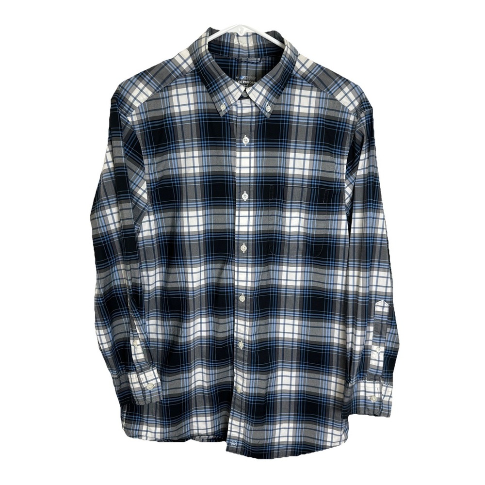 Vineyard Vines Men's On-The-Go‎ brrrº Blue Plaid Button Down Men's Size M